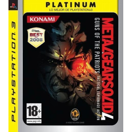 Videojuego METAL GEARS SOLID 4 para Playstation 3