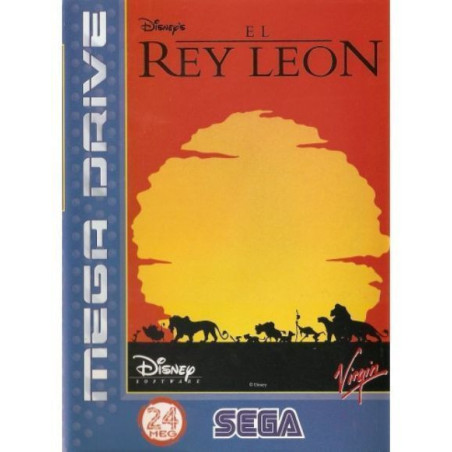 El rey Leon  (sin manual y caja tocada) - Mega Drive