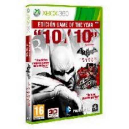 Videojuego Batman Arkham City Edición Game of the Year para X-BOX 360